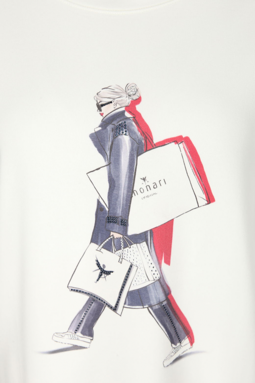 Monari - Shirt mit Frontmotiv