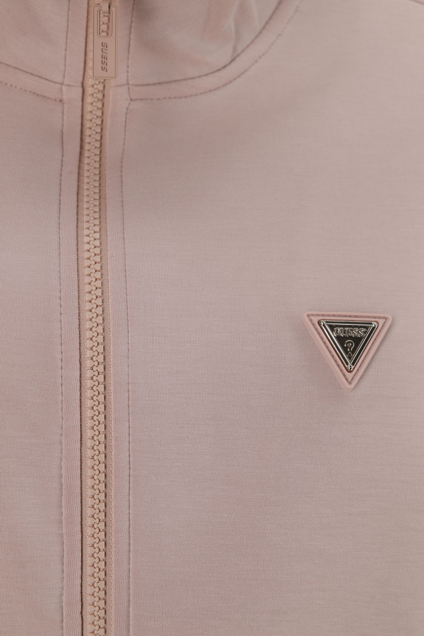 Athleisure - Sweatjacke mit Logo-Applikation