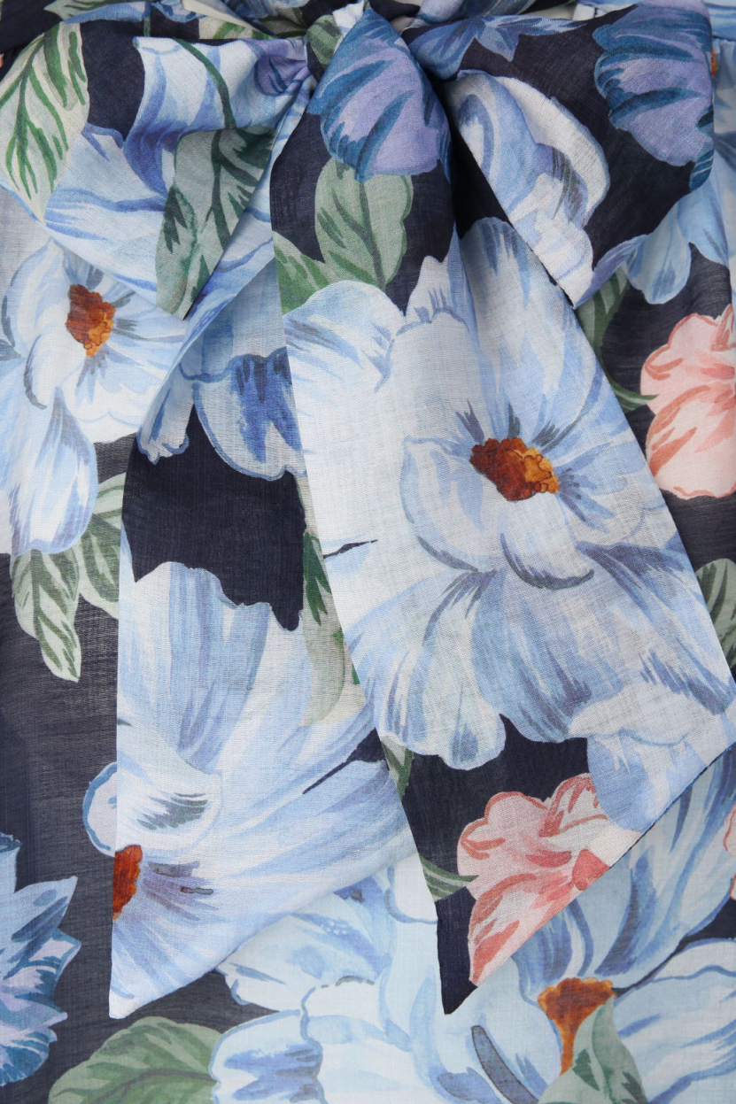 oui - Schluppenbluse mit Print