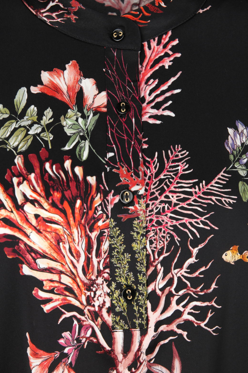 Shirtaporter - Seidenbluse mit Print