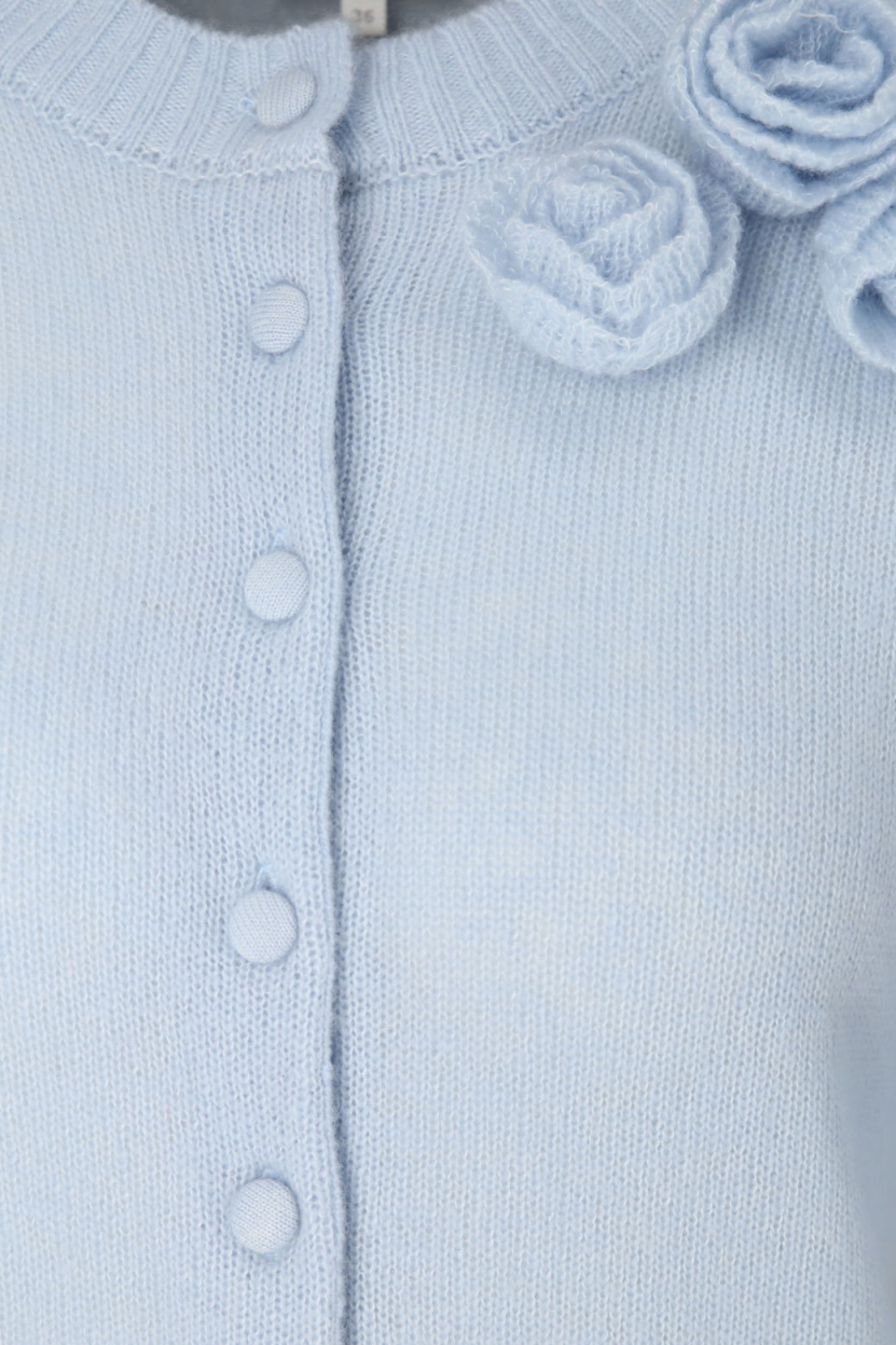 Rena Marx - Cardigan mit Blumenapplikation