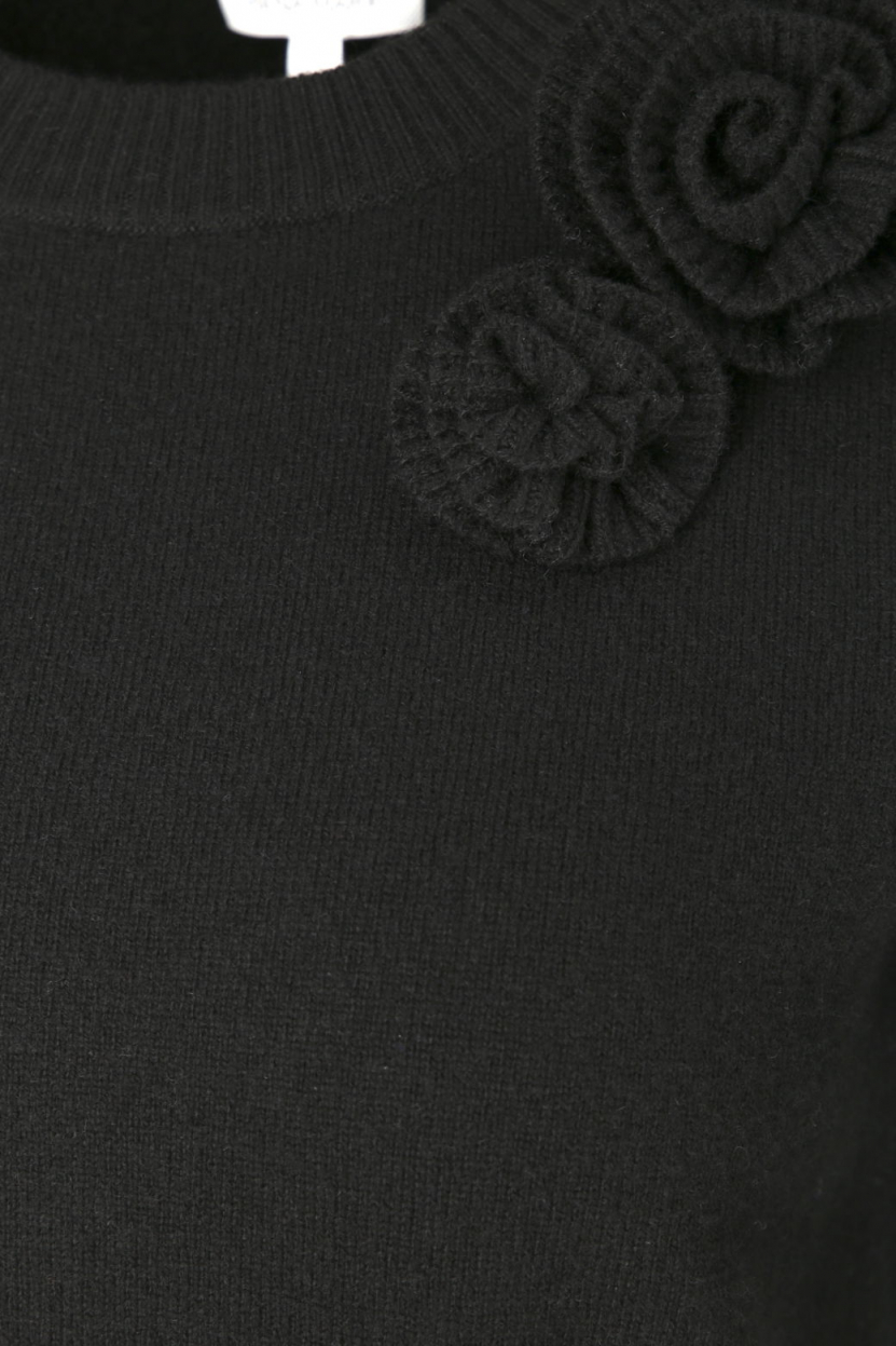 Rena Marx - Pullover mit Blumenapplikation