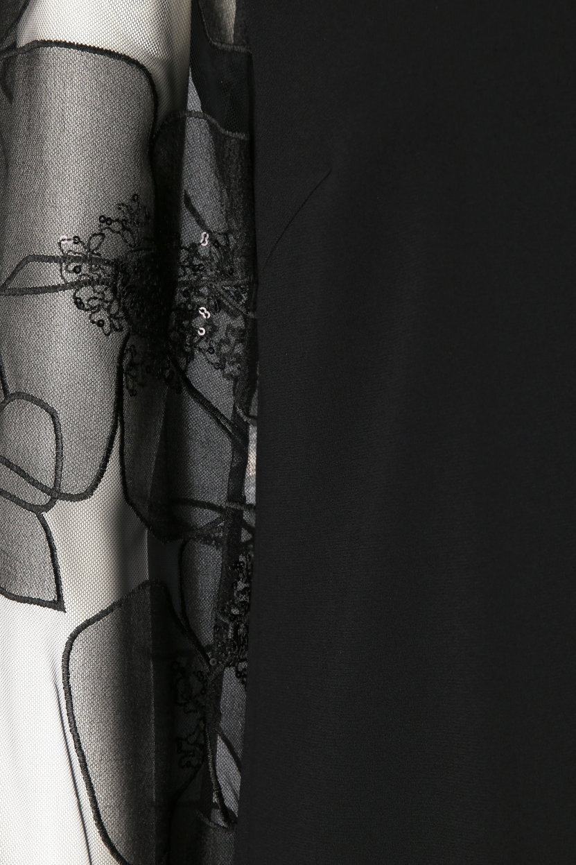 Luisa Cerano - Shiftkleid mit Meshärmeln