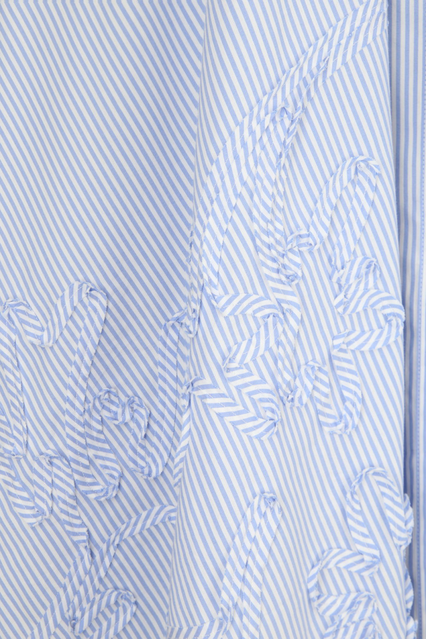 Marc Cain - Hemdblusenkleid mit Streifenmuster