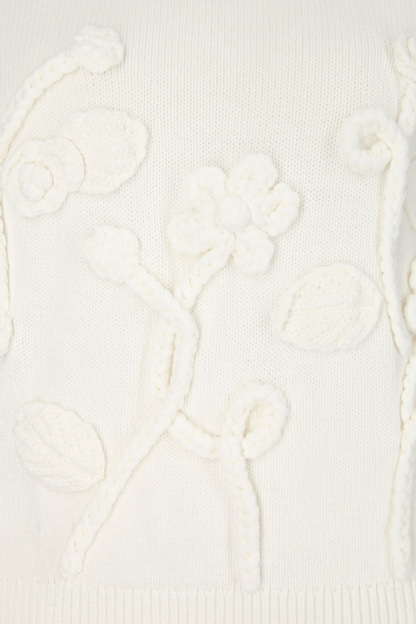 Hearts&amp;More - Pullover mit Blumenapplikation