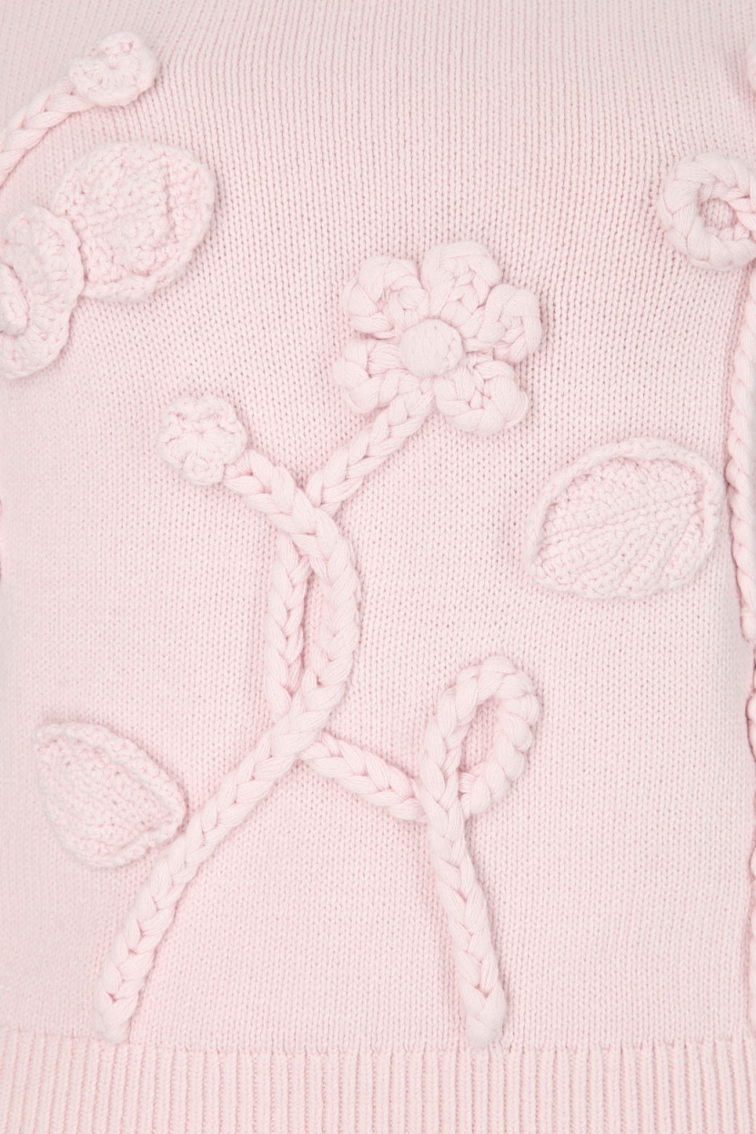 Hearts&amp;More - Pullover mit Blumenapplikation