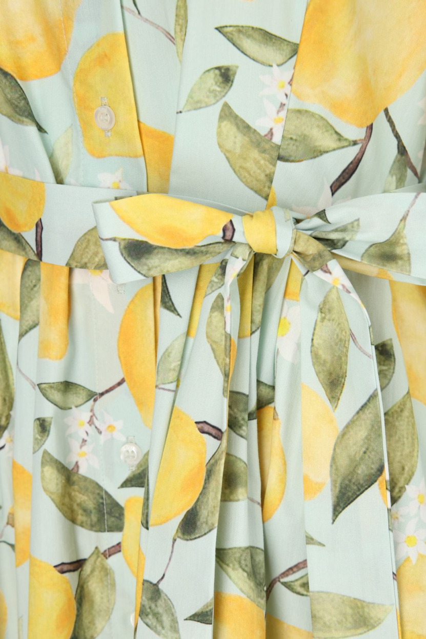 Oui - Hemdblusenkleid mit Print