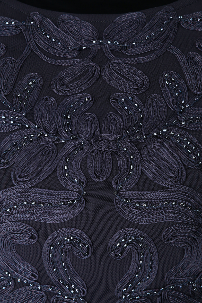 S.Milton - Abendkleid mit Perlenbesatz