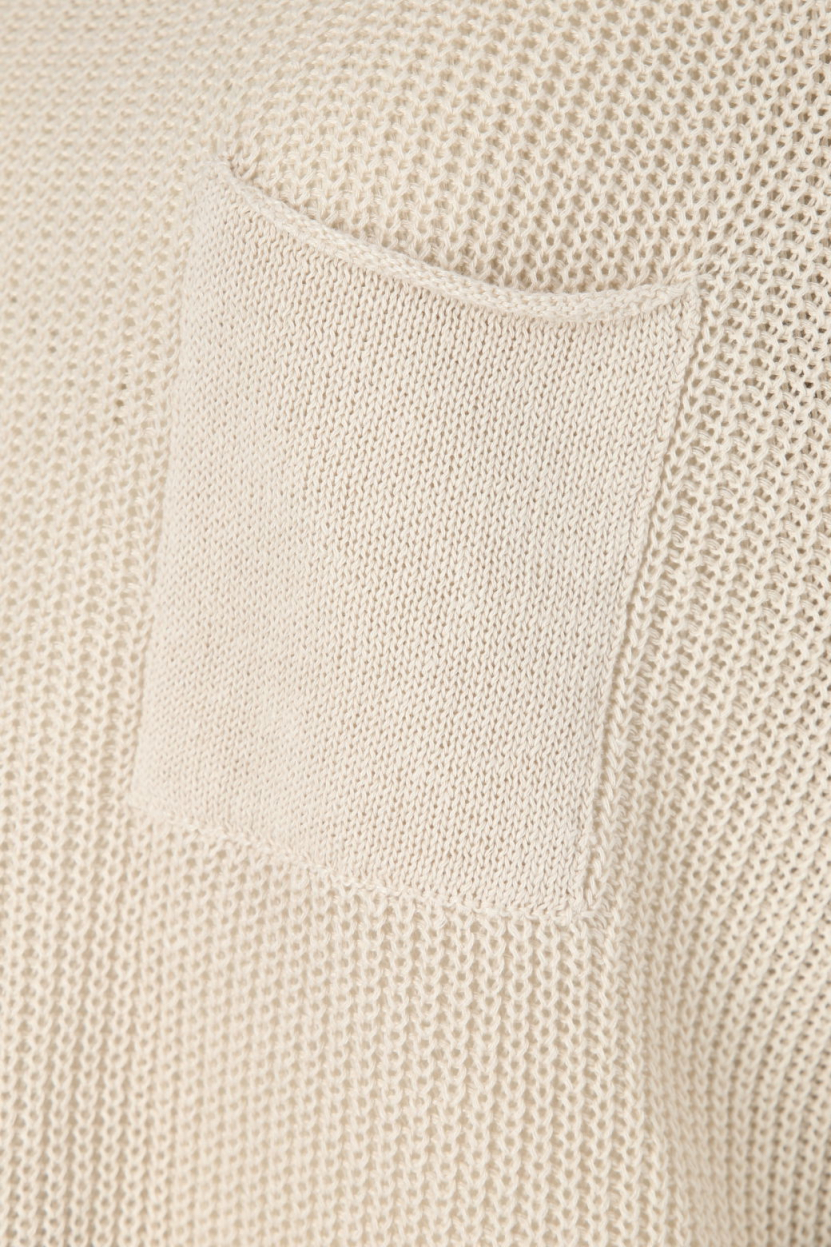 Bruno Manetti - Strickshirt mit Leinen