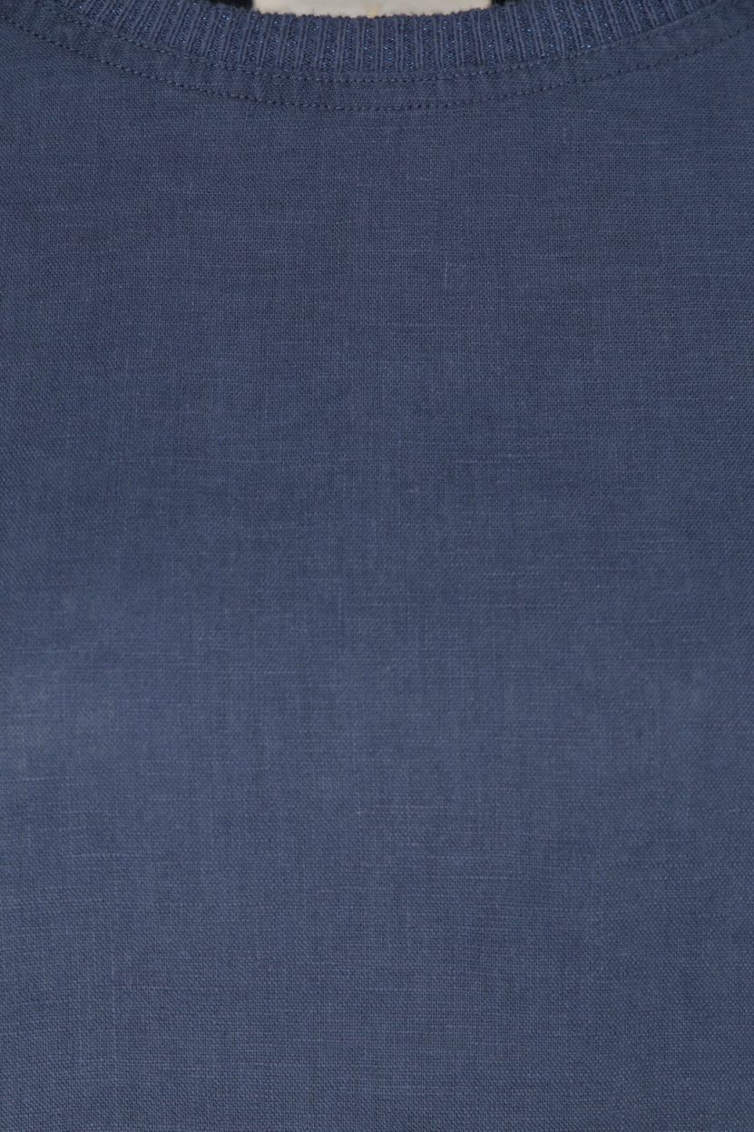 oui - Shiftkleid mit Leinenfront