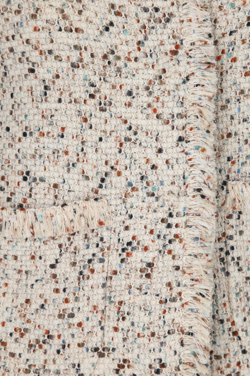 Bruno Manetti - Kastenjacke mit ausgefransten Kanten