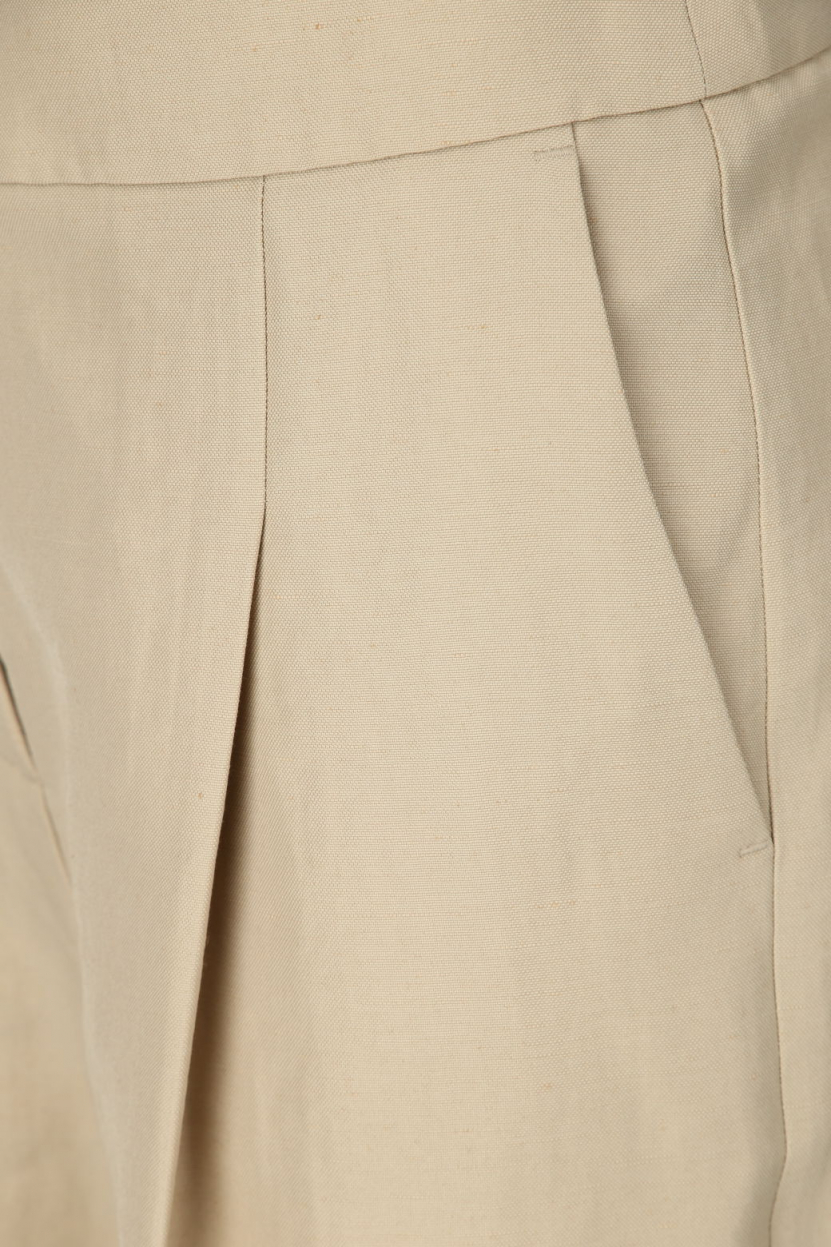 Luisa Cerano - Wide Leg Hose aus Leinen-Mix