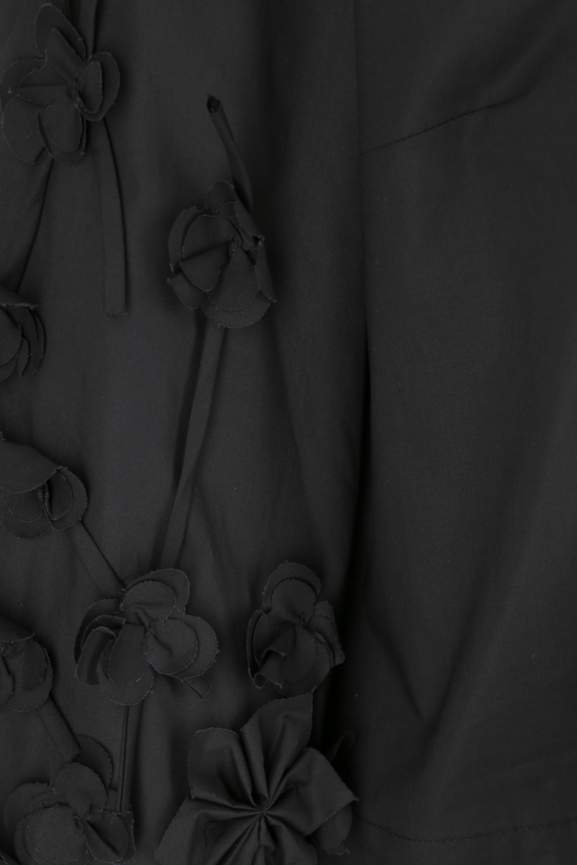 Meimeij - Bluse mit Blumenapplikation