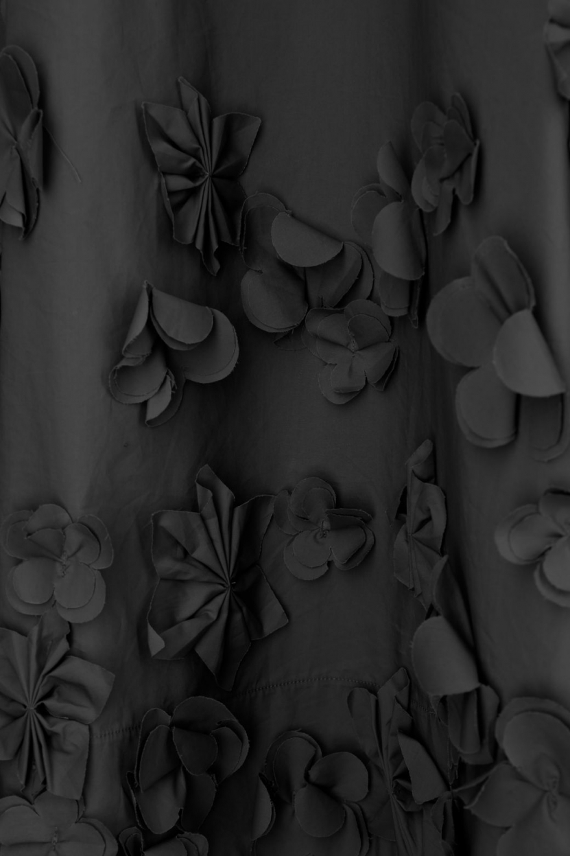 Meimeij - Midikleid mit Blumenapplikation