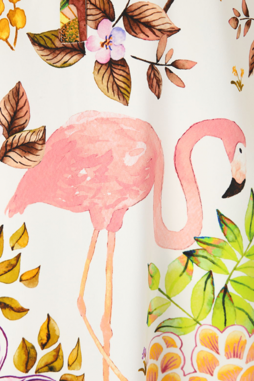 Rena Marx - Seidentunika mit Print