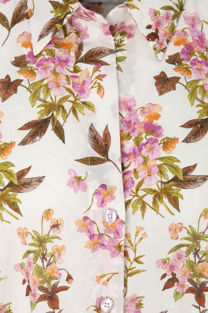 Rossana Diva - Hemdbluse mit Blumenprint