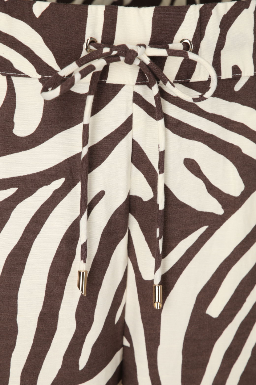 S.Oliver Black L. - Wide Leg Hose mit Print