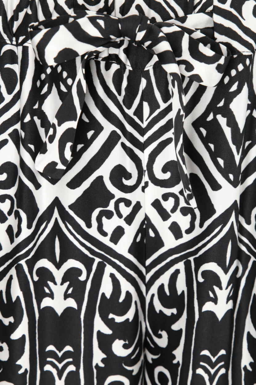 Monari - Wide Leg Hose mit Print