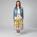 Princess - Midirock mit Print