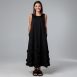 Meimeij - Midikleid mit Blumenapplikation