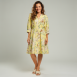 Rena Marx - Leinenkleid mit Print