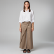 Rossana Diva - Leinenbluse mit weitem Arm