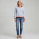 Hearts&amp;More - Ringel-Pullover aus Leinen-Mix