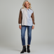 Shirtaporter - Hemdbluse mit Materialmix