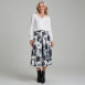 Swing - Midirock mit Blumenprint