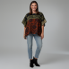 Luisa Cerano - Cape-Bluse mit Print
