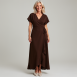 Angela Davis - Wickelkleid aus Leinen-Mix