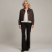 Marc Cain - Jeansjacke mit Metallic-Garn