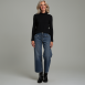 Zaida - Longsleeve aus Ripp-Jersey