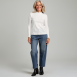 Zaida - Longsleeve aus Ripp-Jersey