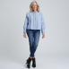 Rossana Diva - Stehkragenbluse mit Rüschendetail