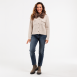 Oui - Strickjacke mit Fake Fur-Kragen