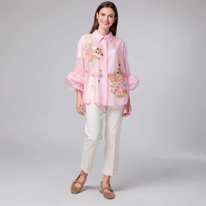Nevada Love - Bluse mit Stickerei