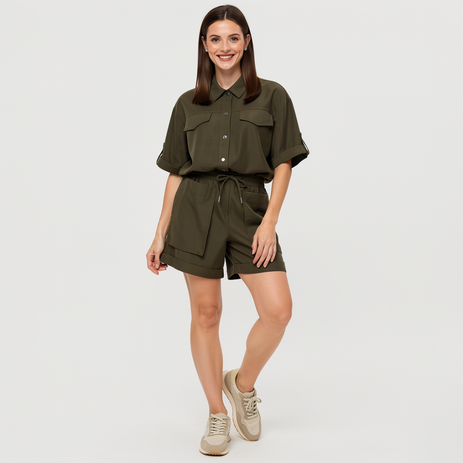Monari - Bluse im Utility-Look