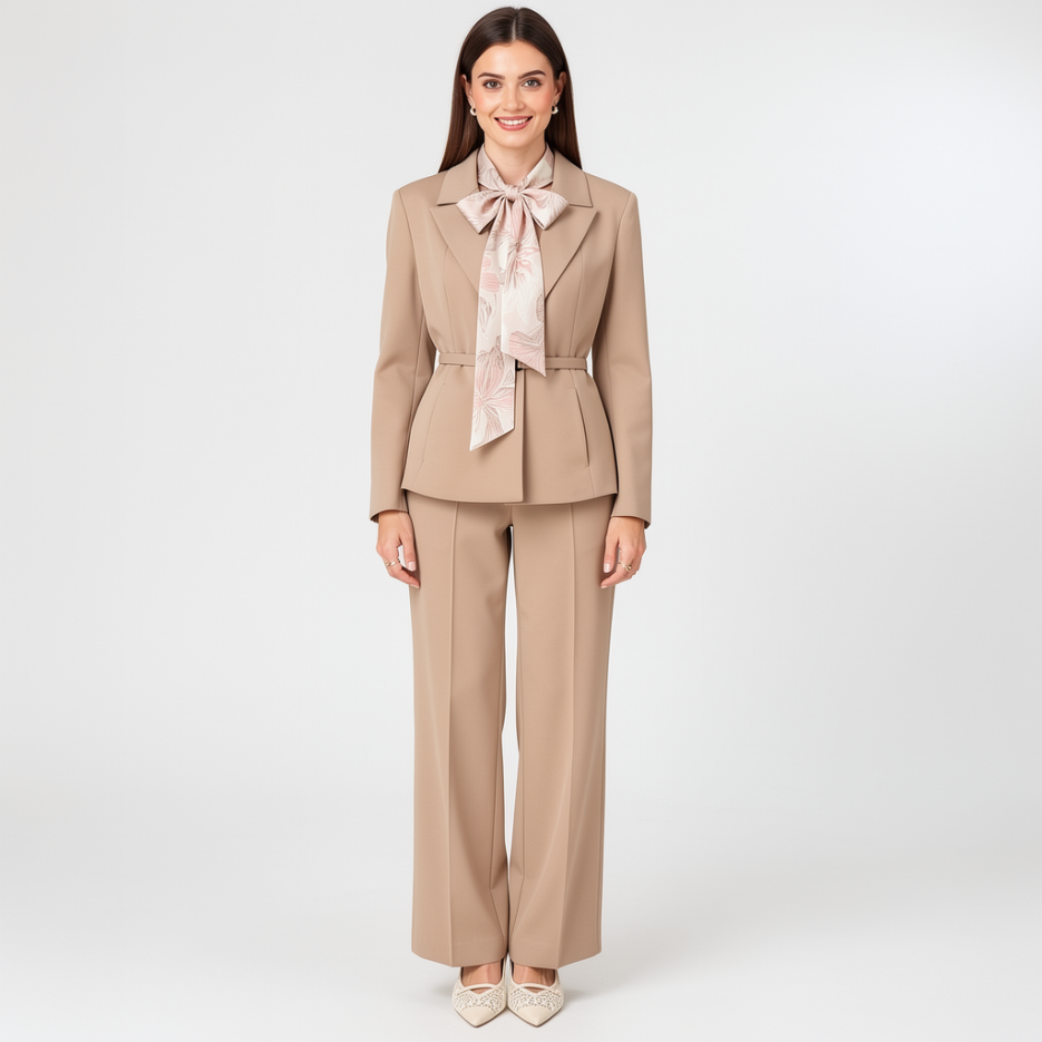 Marc Cain - Blazer mit schmalem Gürtel