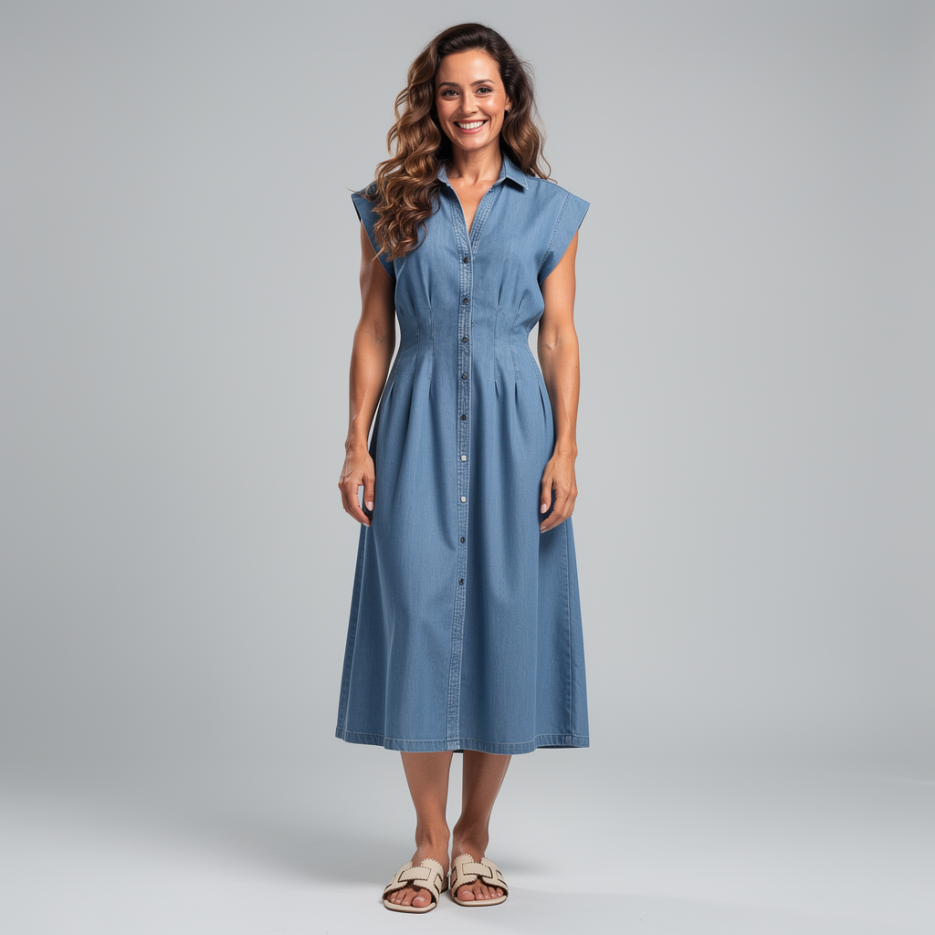 Marc Cain - Hemdblusenkleid aus Denim