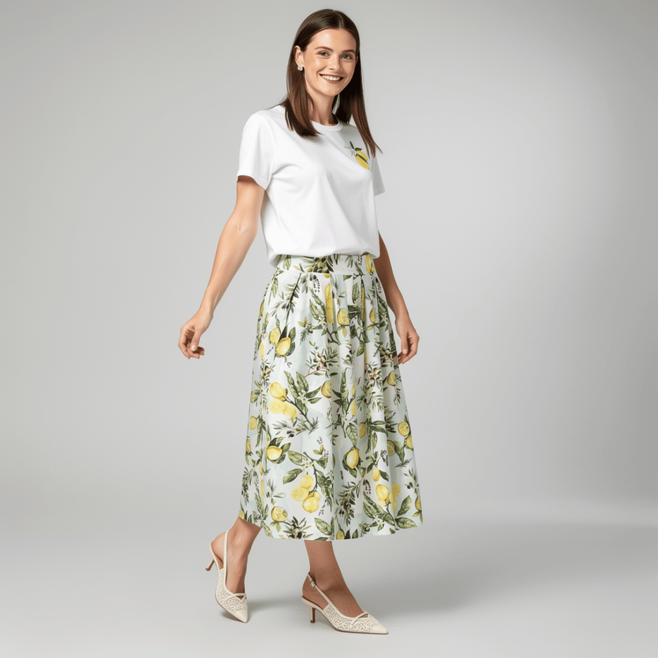 Marc Cain - Midirock mit Print