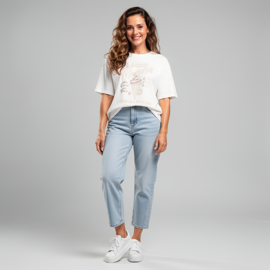 Monari - Shirt mit Fontprint