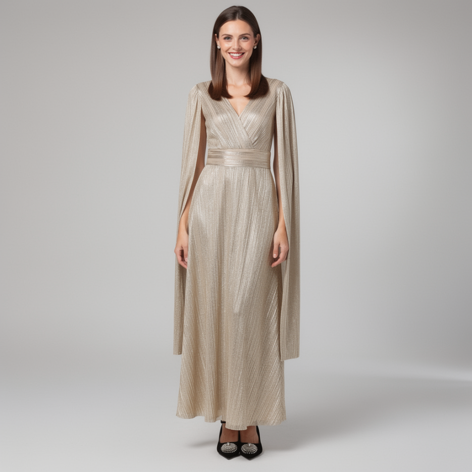 Swing - Abendkleid mit Cape-Ärmeln