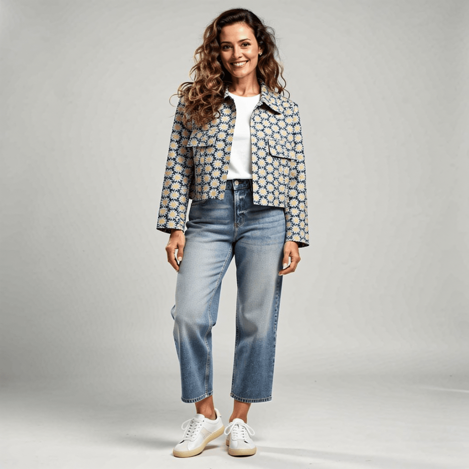 Sem Per Lei - Jacke mit Blumenprint