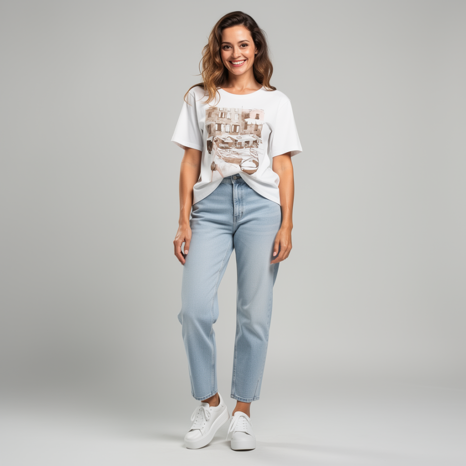 Monari - Shirt mit Frontprint