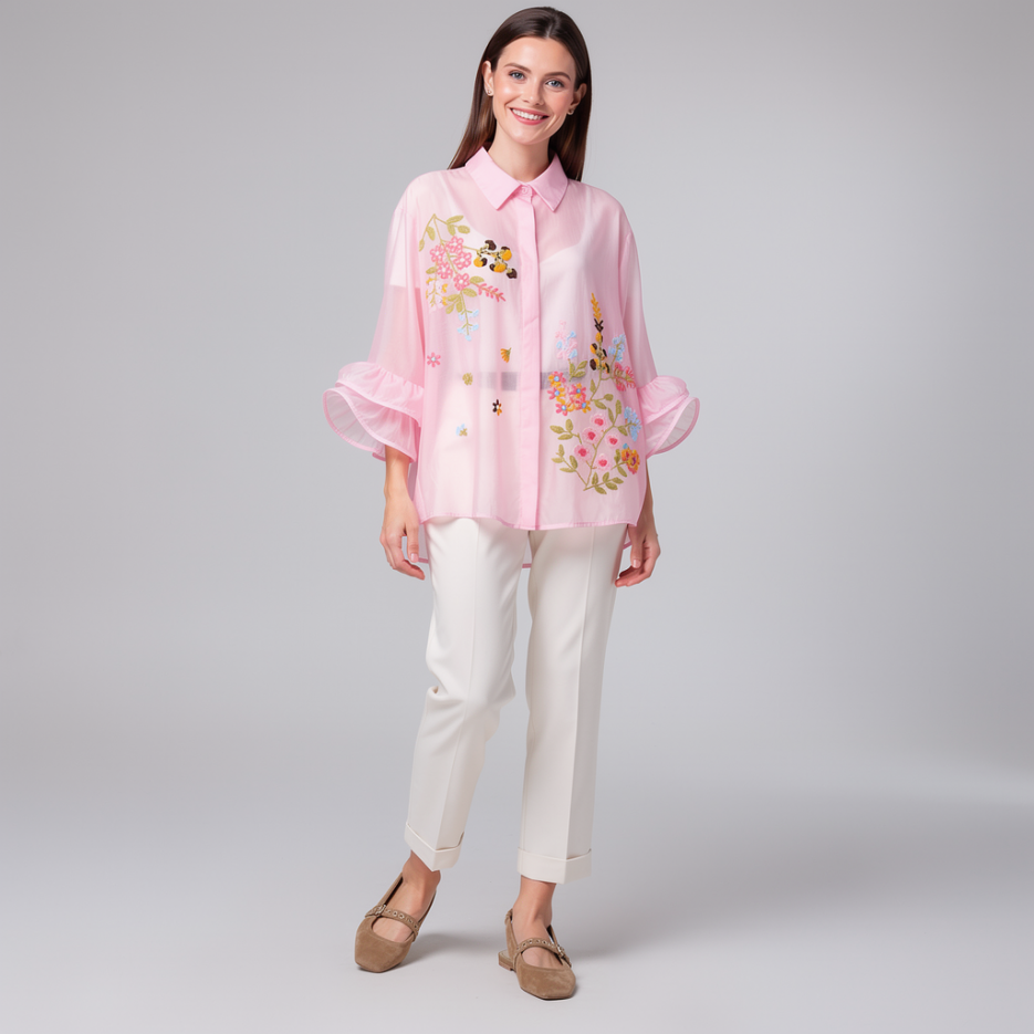 Nevada Love - Bluse mit Stickerei