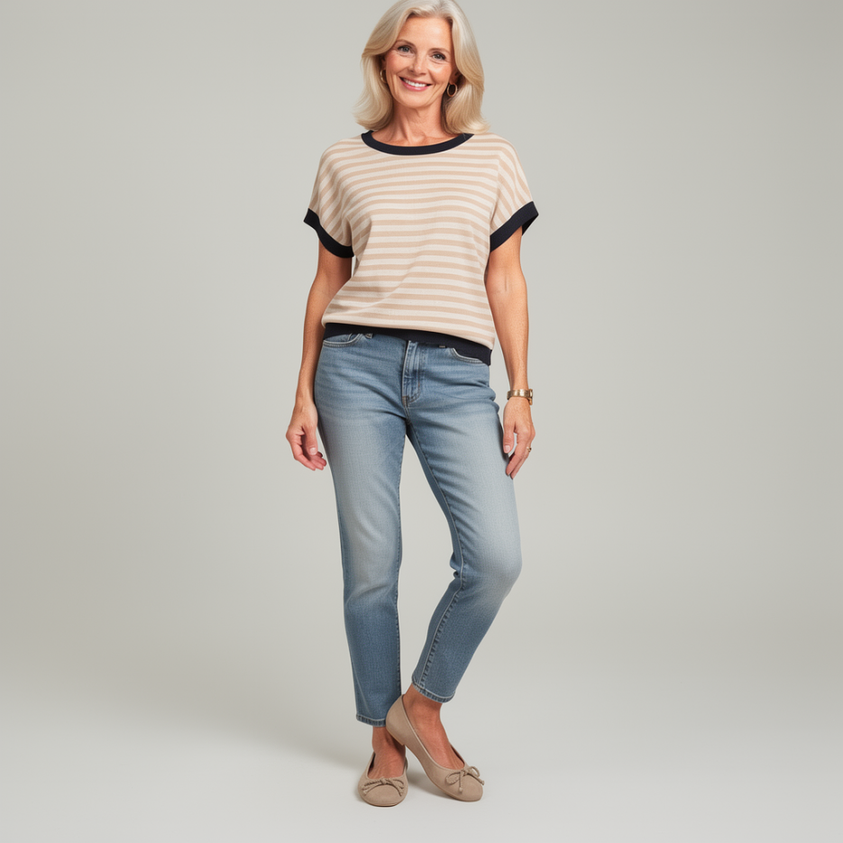 Hearts&amp;More - Pullover mit Kontrastbündchen