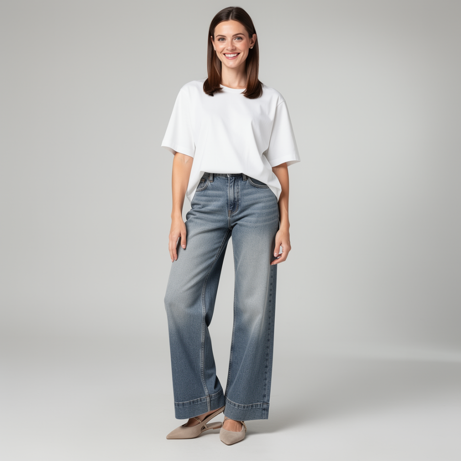 Luisa Cerano - Basic-Shirt mit Rundhalsausschnitt
