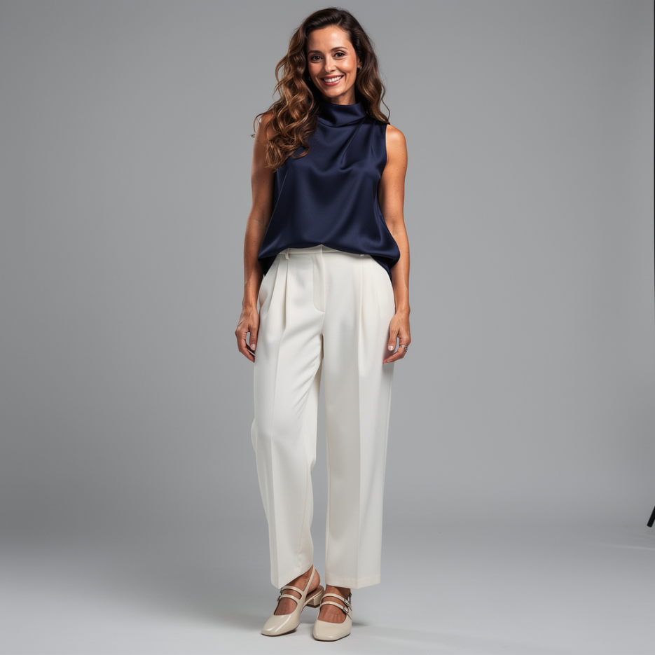 Swing - Blusentop aus Satin