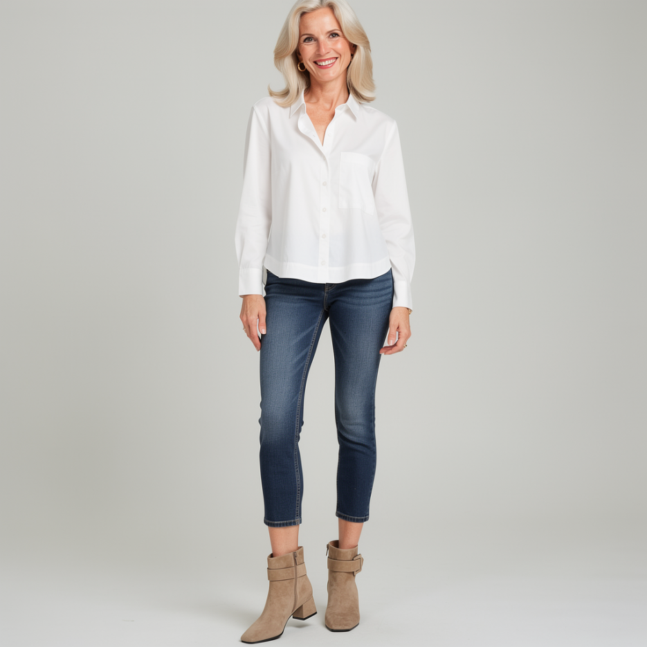 Rossana Diva - Hemdbluse im Boxy-Fit